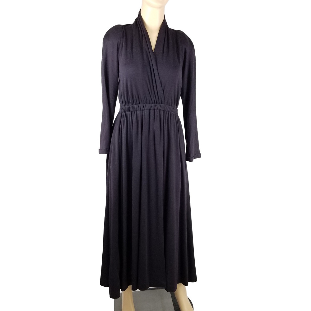 Donna Karan | Dresses | Donna Karan Ny Collection M Purple Wool Maxi Dress  | Poshmark